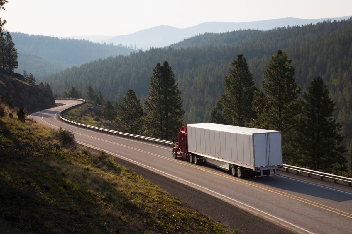 Truck with portable satellite connectivity
